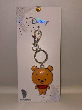 Disney Winnie the Pooh Keychain Bear Charm Key Ring NWT